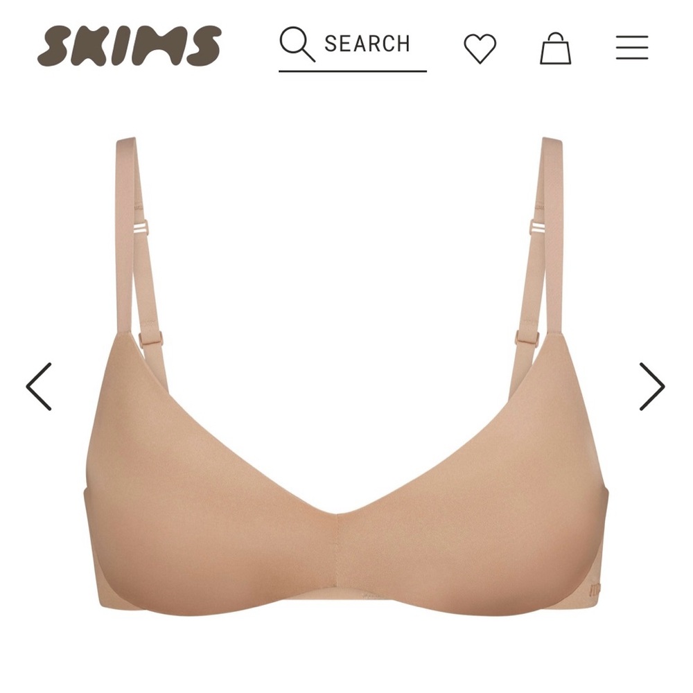 SKIMS Smooth Contour Bra in Light Tan - Picture 2 of 6